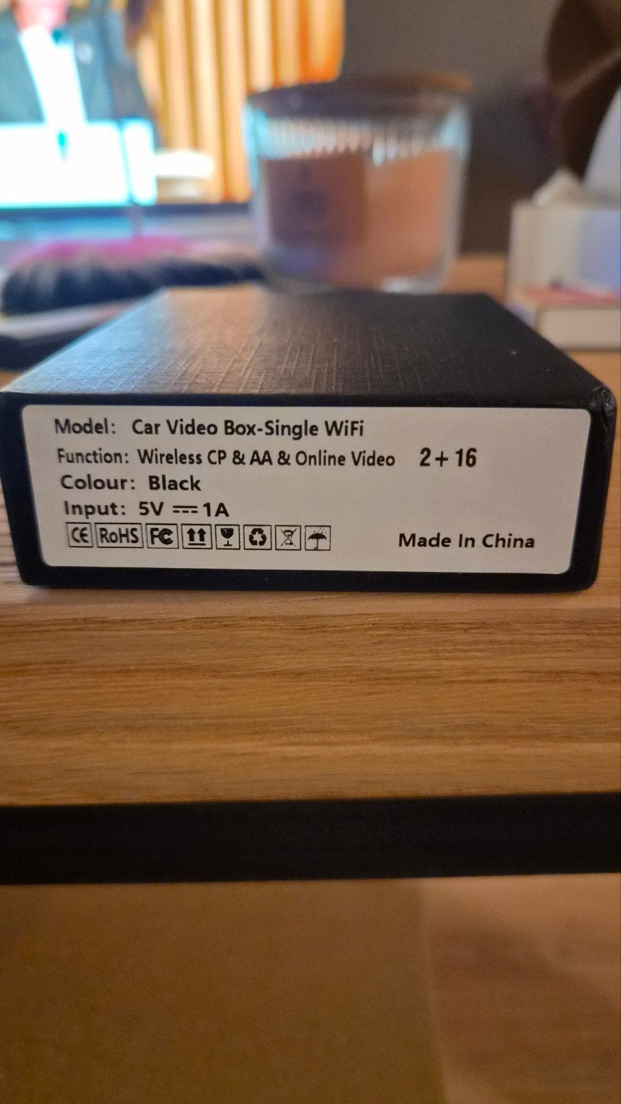 Car Video Box - Single WiFi - Draadloze CarPlay/Android Auto, Ophalen of Verzenden, Zo goed als nieuw