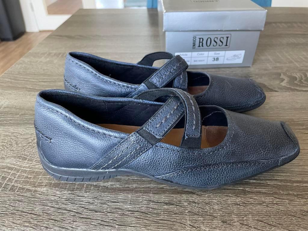 NIEUWE Dames ZOMER schoenen echt LEDER mt 38 - Enrico Rossi, Kleding | Dames, Schoenen, Blauw, Instappers, Nieuw, Ophalen of Verzenden