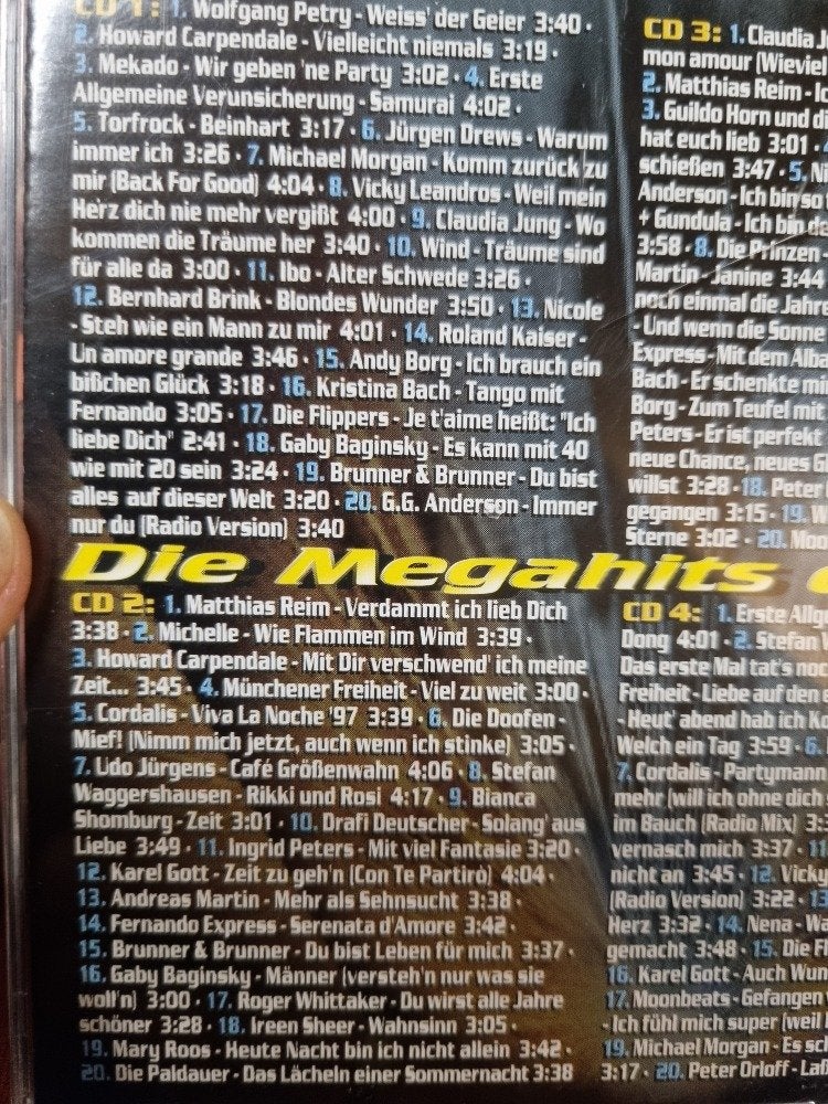 cd die megahits der 90er schlager parade 4x disc, Ophalen of Verzenden