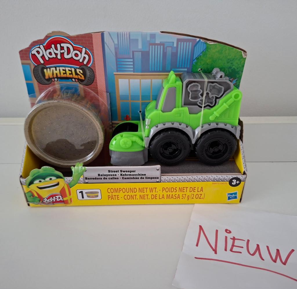 NIEUW PlayDoh Wheels street sweeper / poetsie, Ophalen of Verzenden, Nieuw, Knutselen