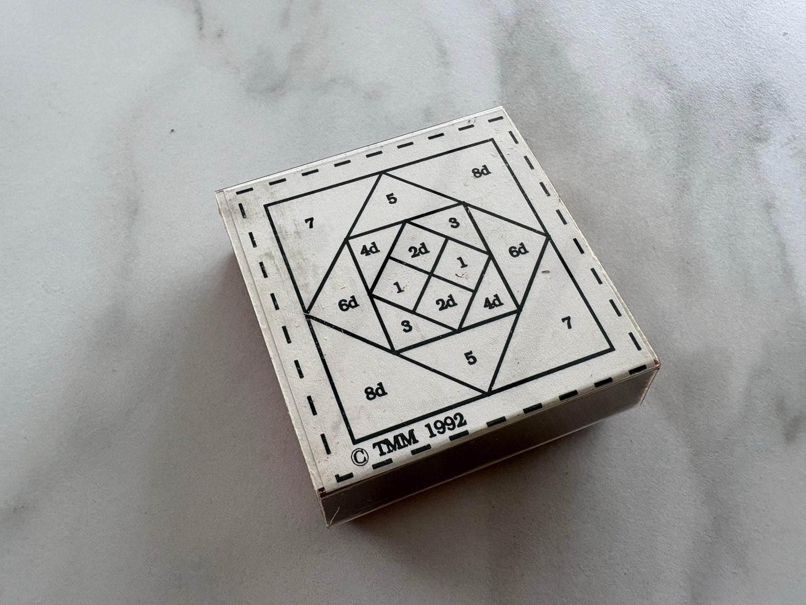 TMM Slakken Patchwork Stempel 1992, Ophalen of Verzenden, Gebruikt, Houten stempel