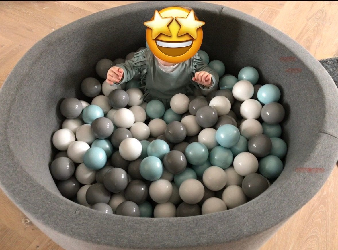Misioo Ballenbak met 200 ballen 40x90 cm, Ophalen, Gebruikt, Jongen of Meisje