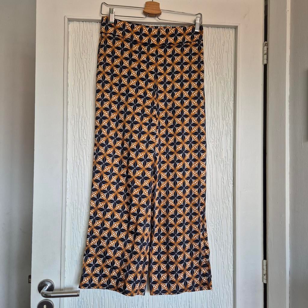 Zara Geometrische Print Culotte Broek - Maat M, Kleding | Dames, Maat 38/40 (M), Overige kleuren, Zara, Ophalen of Verzenden