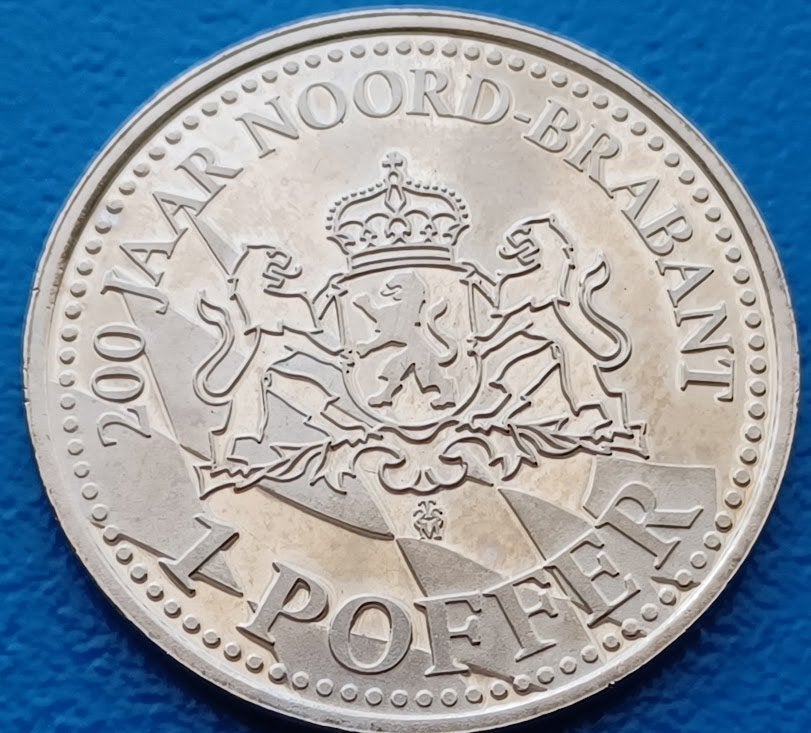 Poffer "200 jaar Noord Brabant" 1996 in doosje, Ophalen of Verzenden, Overige materialen, Nederland