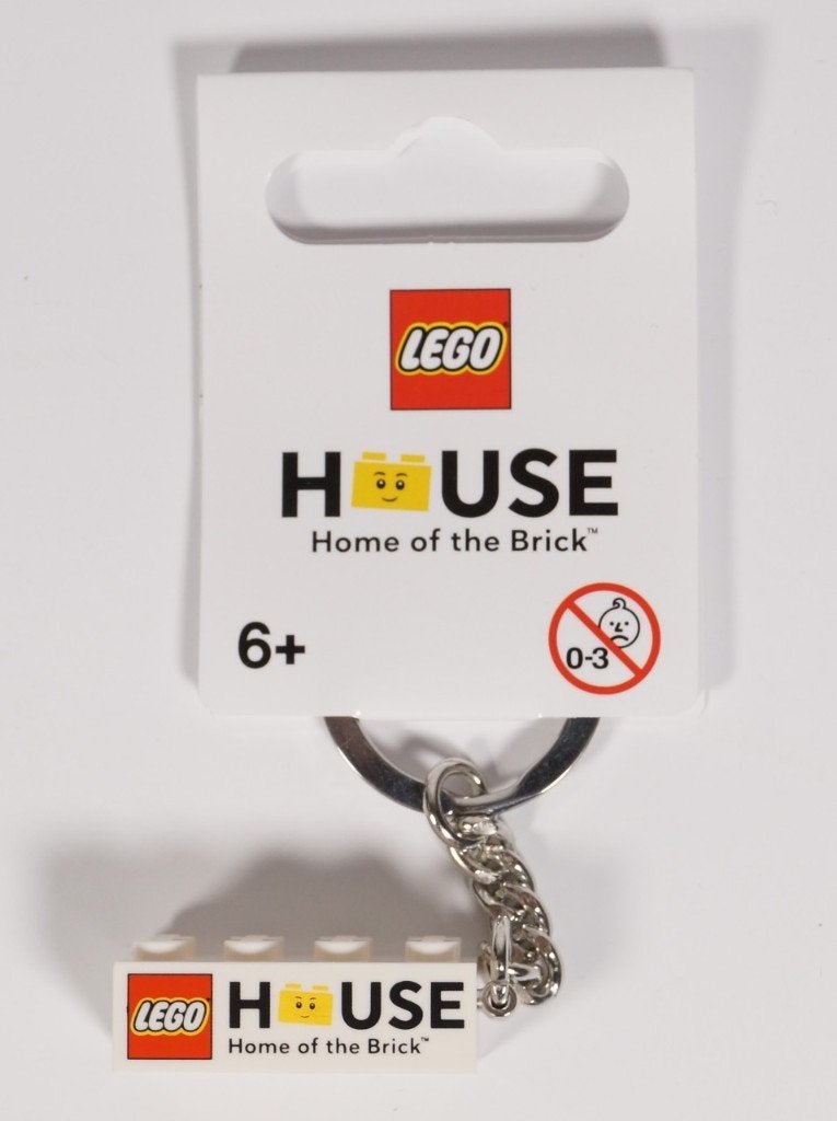 853712 - Gear: The Lego House 2x4 Keychain, Hello@support.lego.com, Lego, Nieuw, Ophalen of Verzenden