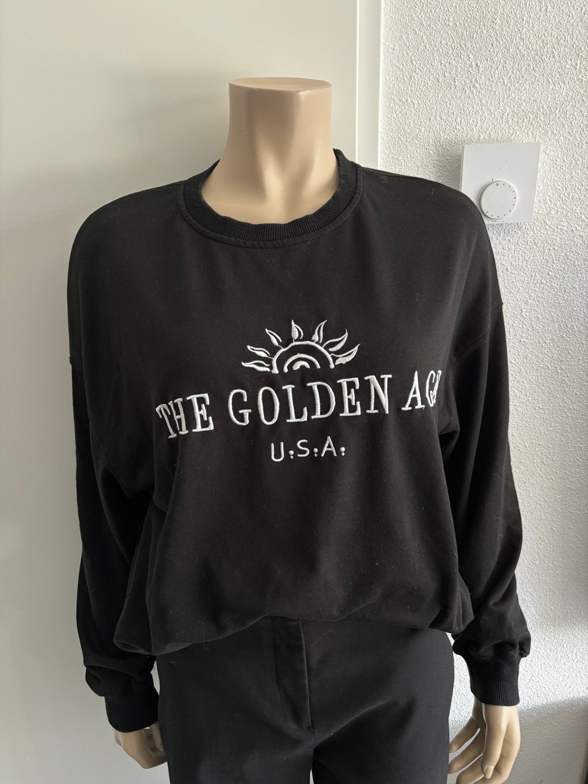 Shein zwart sweater maat S oversized Kan ook als maat M, Ophalen of Verzenden, Gedragen, Maat 36 (S), Zwart