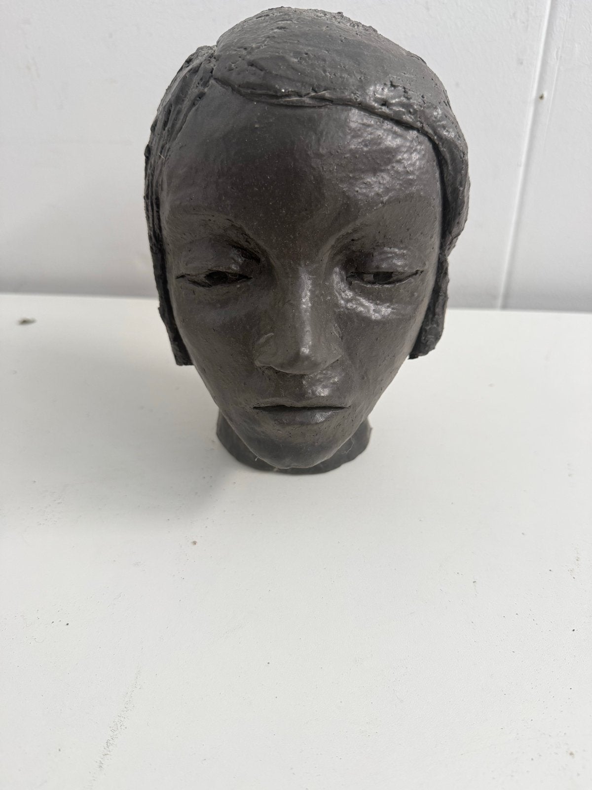 Vintage Buste Vrouw, Antiek en Kunst, Minder dan 20 cm, Buste, Ophalen of Verzenden, Handgemaakt
