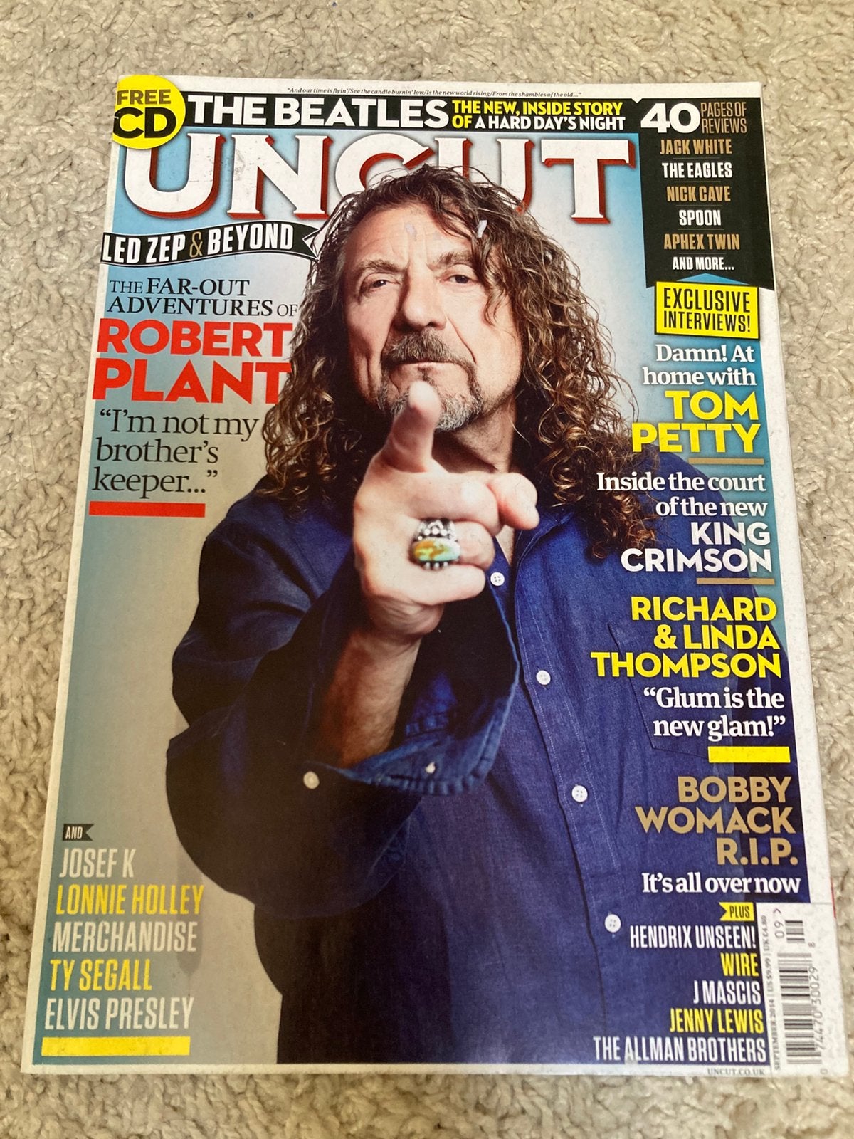 UNCUT Magazine TOM PETTY Robert Plant BEATLES, Ophalen of Verzenden, Zo goed als nieuw, Muziek, Film of Tv