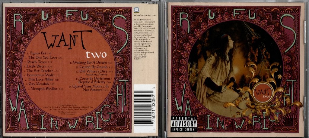 Rufus Wainwricht, Want two, Ophalen of Verzenden, Zo goed als nieuw