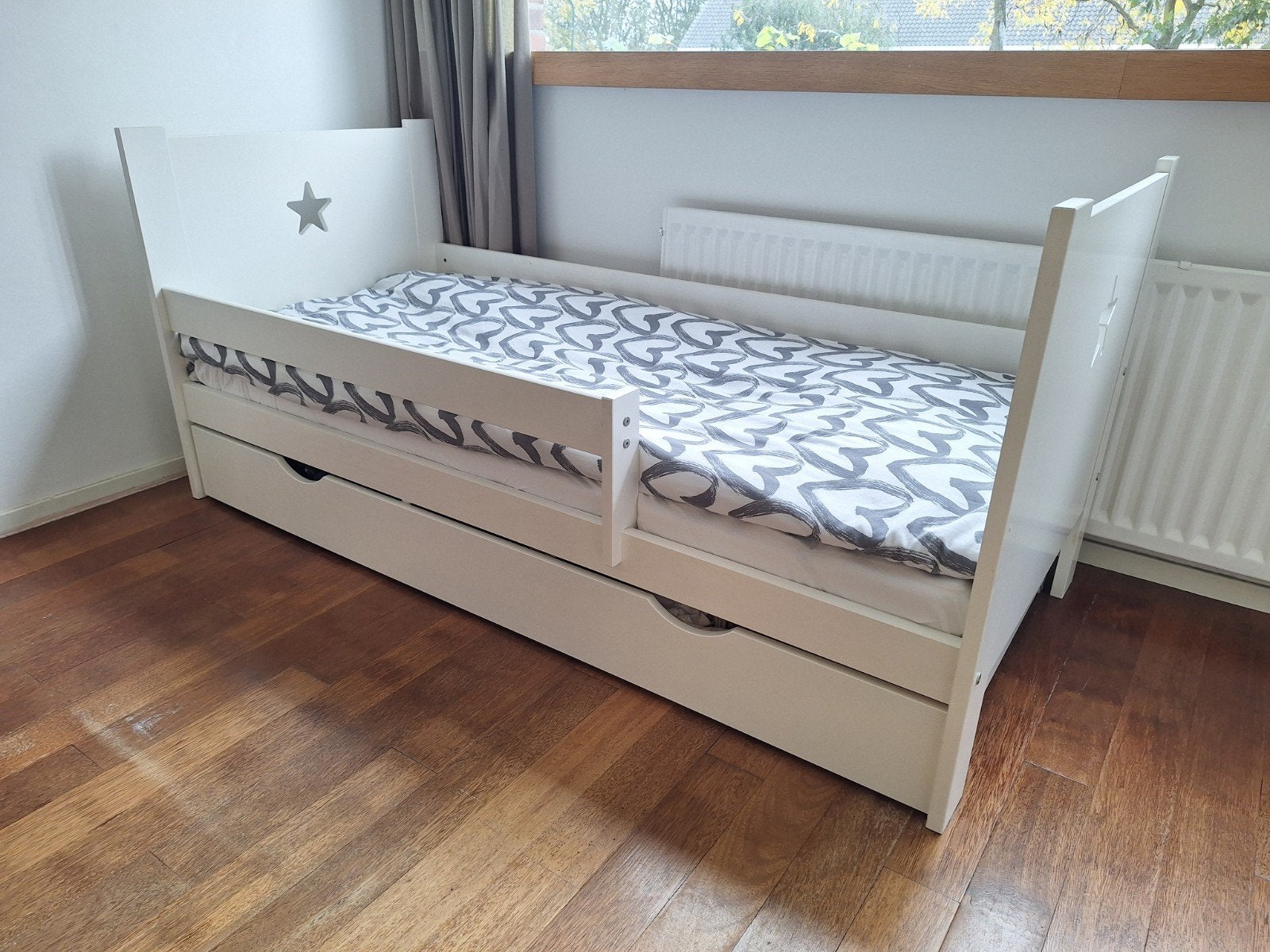Kinderbed Petite Amelie (140x70cm) incl lade, peuterbed, Ophalen, Gebruikt, 70 tot 85 cm, 140 tot 160 cm