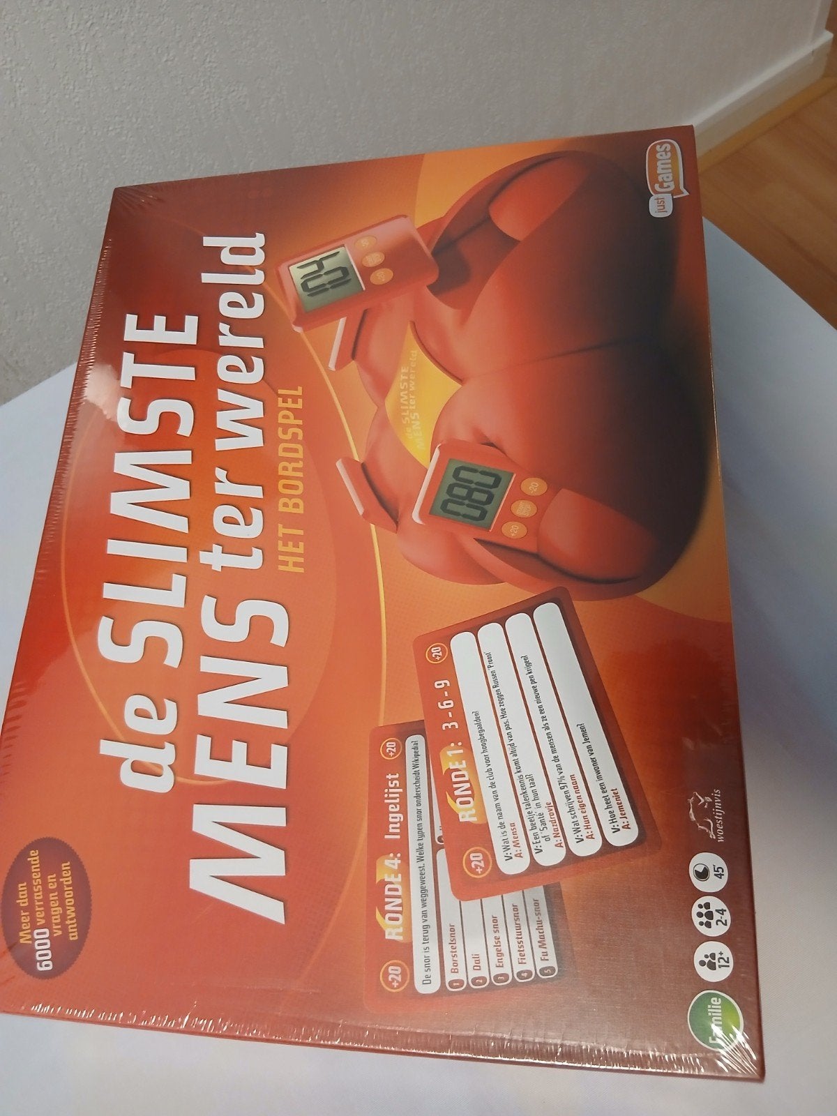 De Slimste Mens ter Wereld - Het Bordspel (Nieuw), Een of twee spelers, Ophalen of Verzenden, Nieuw, Just Games