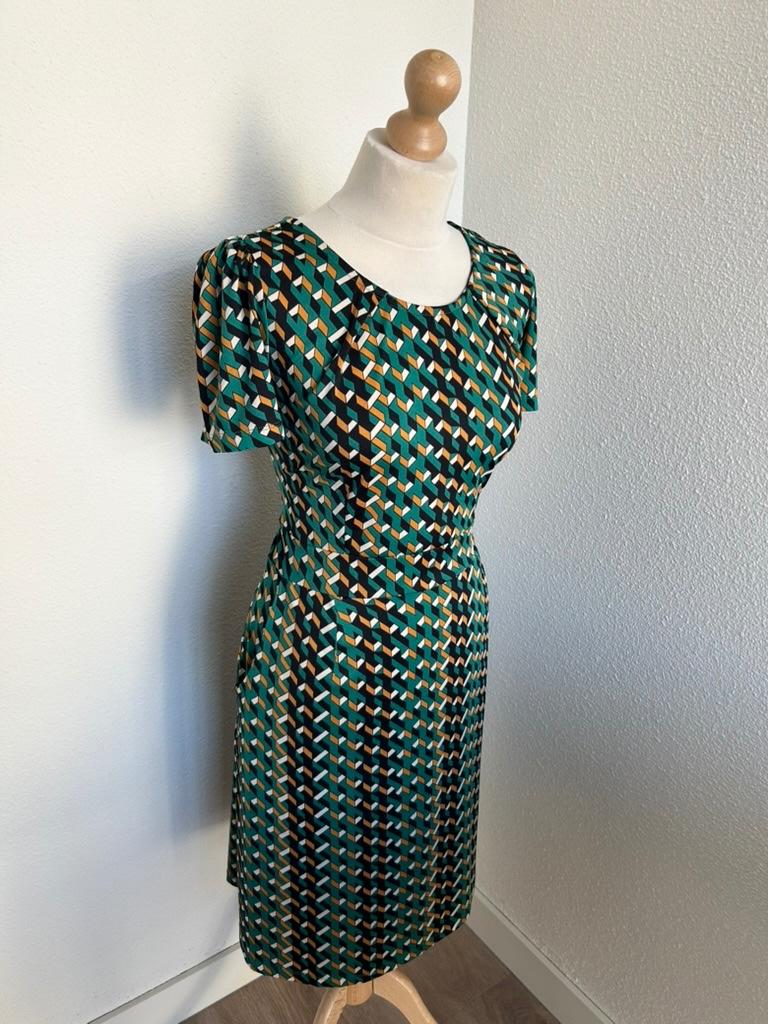 King Louie maat XL geruite mona dress 2682, Maat 46/48 (XL) of groter, Ophalen of Verzenden, Zo goed als nieuw, Knielengte