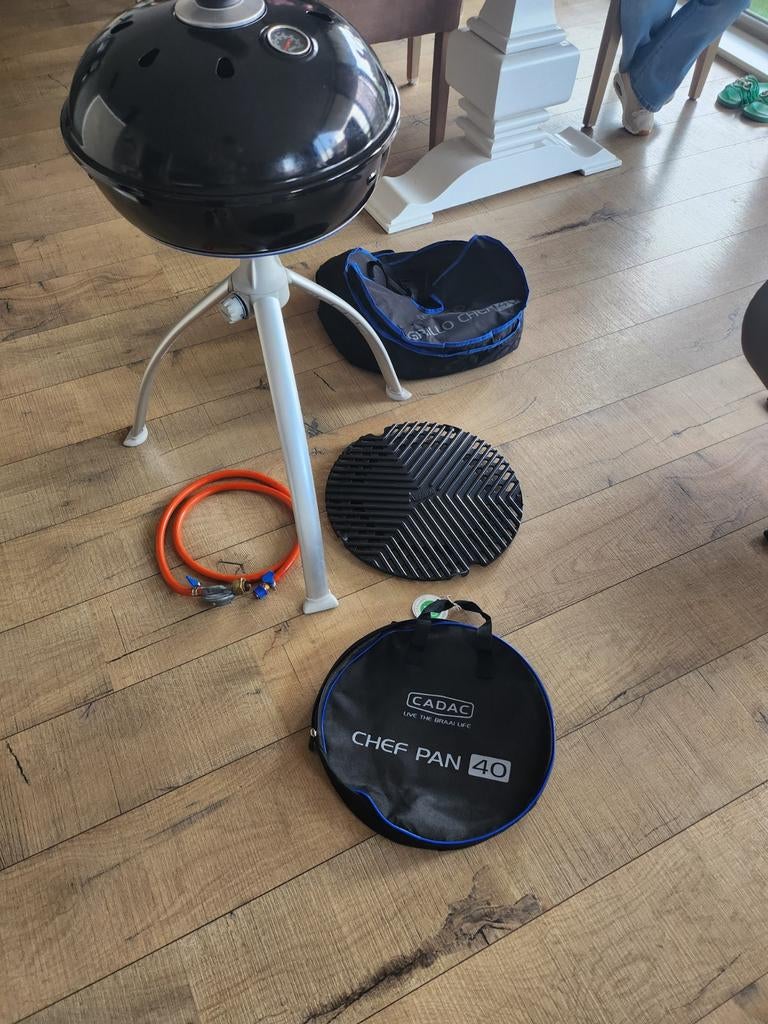 Cadac Grillo Chef 40 BBQ met accessoires, Tuin en Terras, Gasbarbecues, Ophalen of Verzenden
