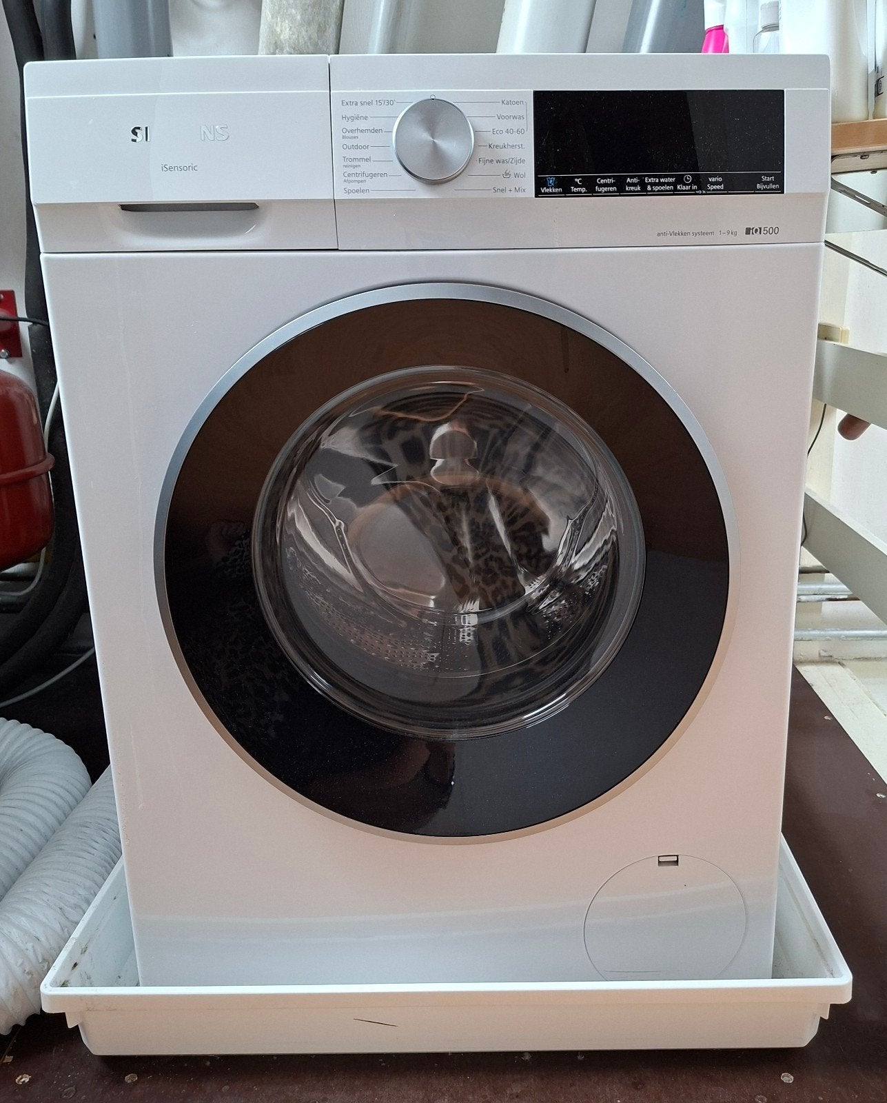 Siemens wasmachine 9 kg - goed werkend, Ophalen, 1200 tot 1600 toeren, Gebruikt, Handwasprogramma