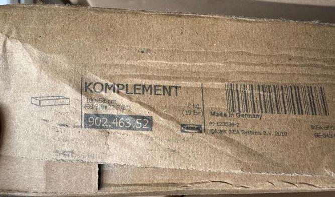 IKEA KOMPLEMENT PAX Lade 100x58 cm,  - Nieuw in verpakking, Ophalen, 1 of 2 laden, Nieuw, 50 tot 100 cm