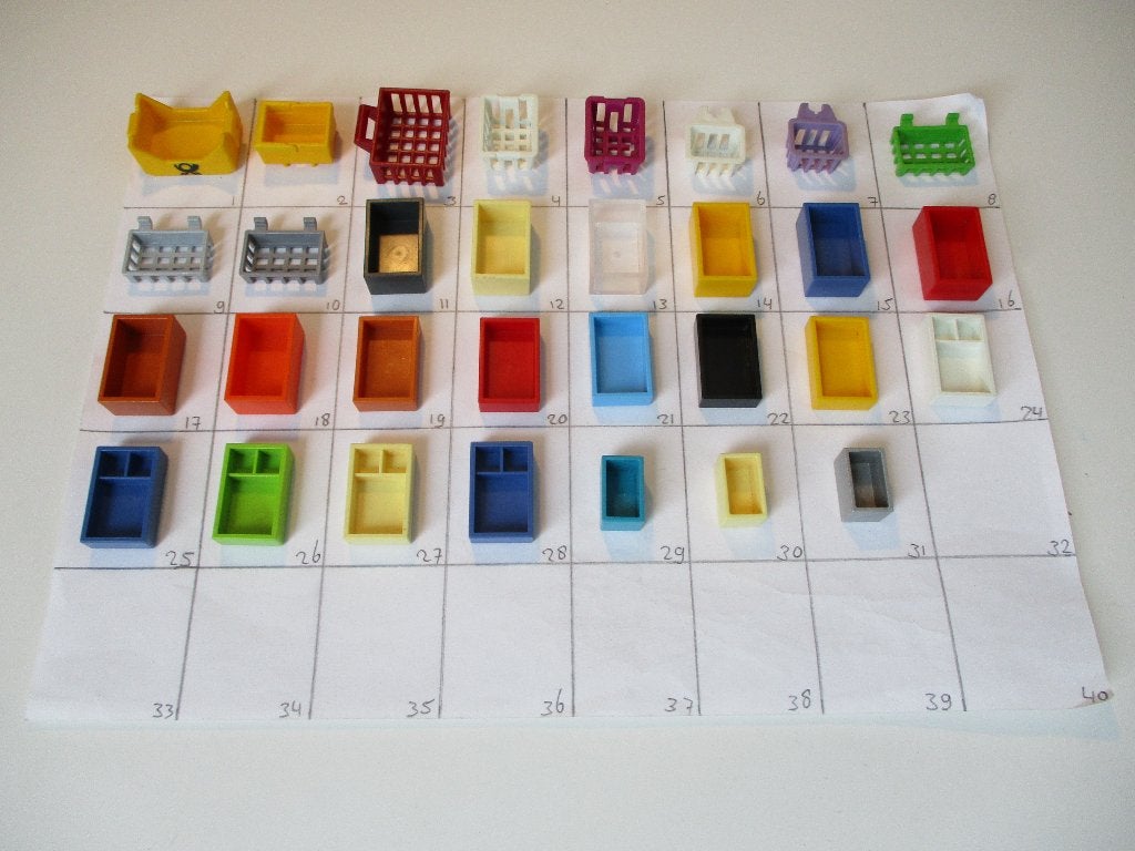 playmobil onderdelen bakjes/mandjes/div, Losse onderdelen, Overige typen, Ophalen of Verzenden, Zo goed als nieuw