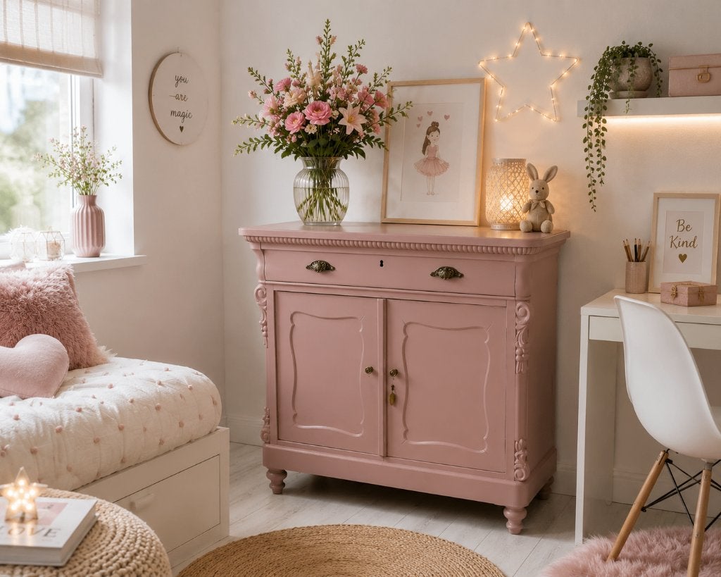 Prachtige sfeervolle Biedermeier commode 1890 vintage Pink, Ophalen, Zo goed als nieuw, 75 tot 100 cm, Voetruimte