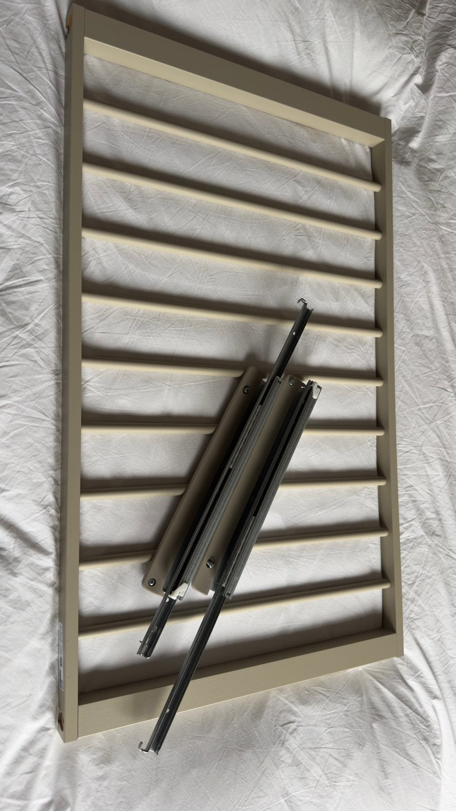 IKEA KOMPLEMENT Uittrekbare broekhanger, grijsbeige, Ophalen, Nieuw, 50 tot 100 cm, Minder dan 100 cm