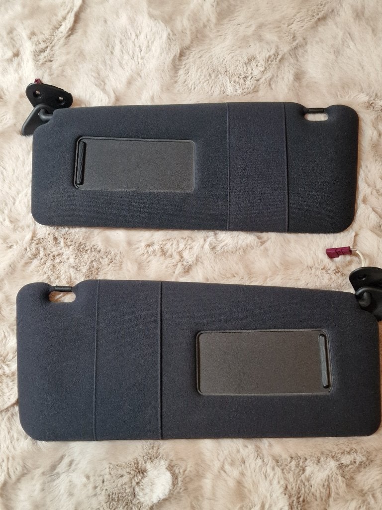 BMW E39 zonnekleppen set, stof, zwart antraciet, Ophalen of Verzenden
