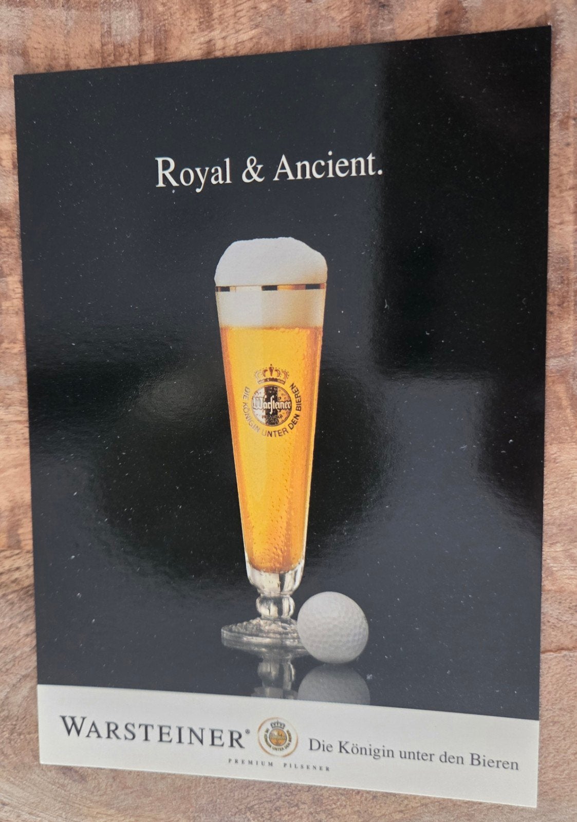 Warsteiner Premium Pilsener Ansichtkaart - Royal & Ancient, Verzamelen, Verzenden, 1980 tot heden, Ongelopen, Overige thema's