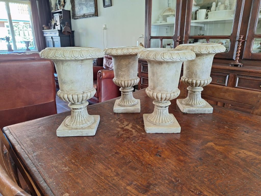 4 Louvre Potten/Plantenpot/Vazen/Vaas, Ophalen of Verzenden