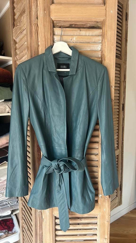 Ibana leren jasje Joly, Blauw, Ophalen of Verzenden, Zo goed als nieuw, Jasje
