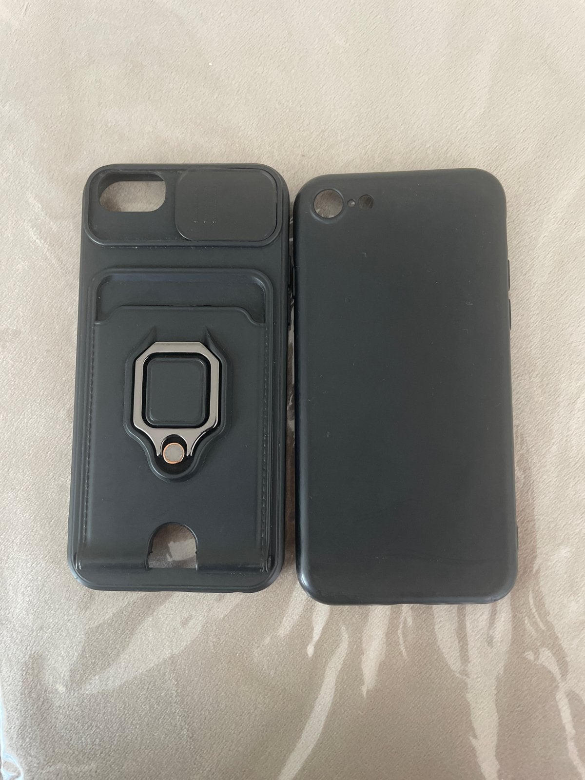 Zwart iPhone 7/8/SE (2020/2022) hoesje met pasjeshouder, Telecommunicatie, Mobiele telefoons | Hoesjes en Frontjes | Apple iPhone