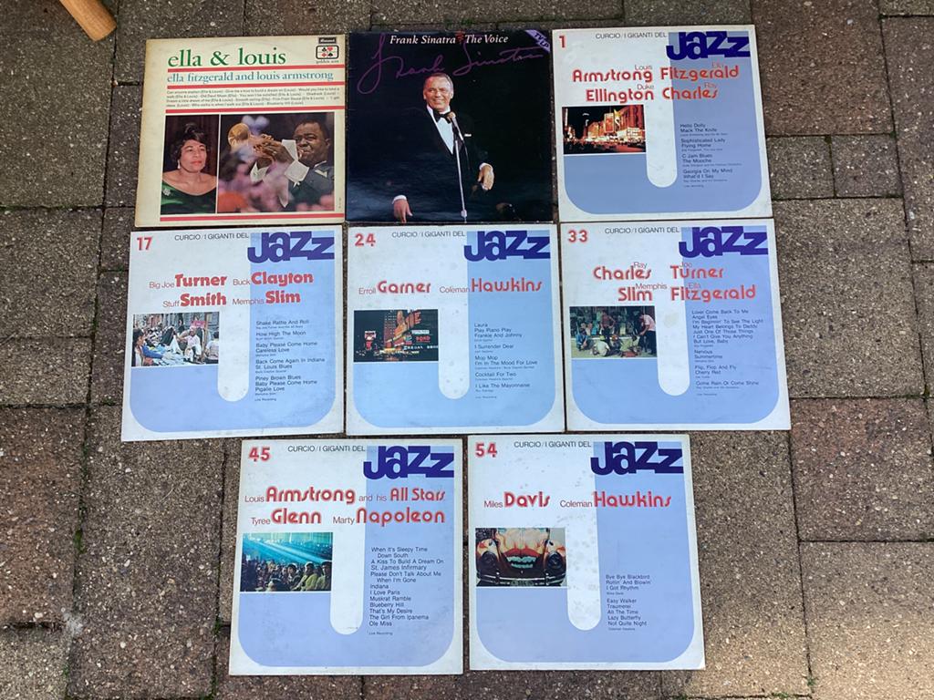8 JAZZ lp’s, DUKE, FRANK, ELLA, COLEMAN HAWKINS etc. etc., Ophalen of Verzenden, Zo goed als nieuw, 12 inch