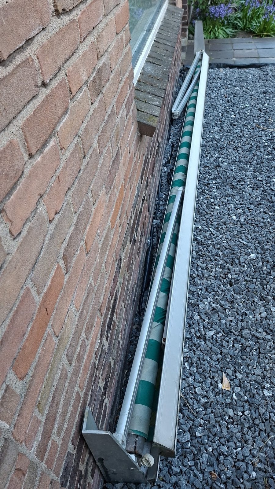 Zonnescherm, Tuin en Terras, Zonneschermen, 300 cm of meer, Ophalen, Gebruikt, Knikarmscherm