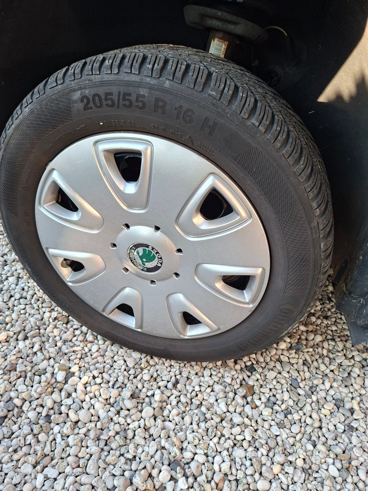 Winterbanden 205/55 R16, velgdoppen 4-6mm , Reservewiel, Ophalen, Gebruikt