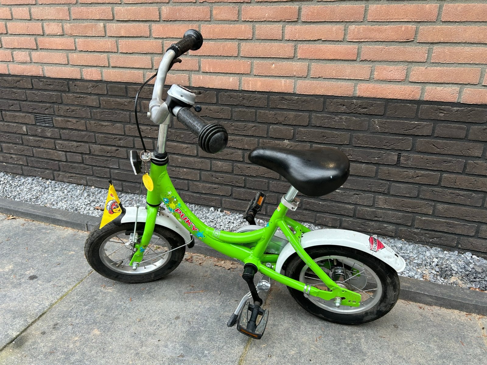 Puky kinderfiets groen - 12 inch, Ophalen, Gebruikt, Terugtraprem, Minder dan 16 inch