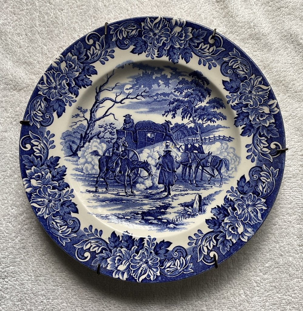 Wandbord Rijtuig met vierspan uit de Dickens Serie, Ophalen