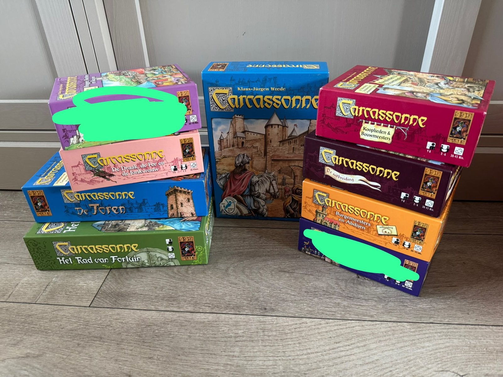 Carcassonne: Complete Collectie met Basisspel en Uitbreiding, Hobby en Vrije tijd, Gezelschapsspellen | Bordspellen, Een of twee spelers