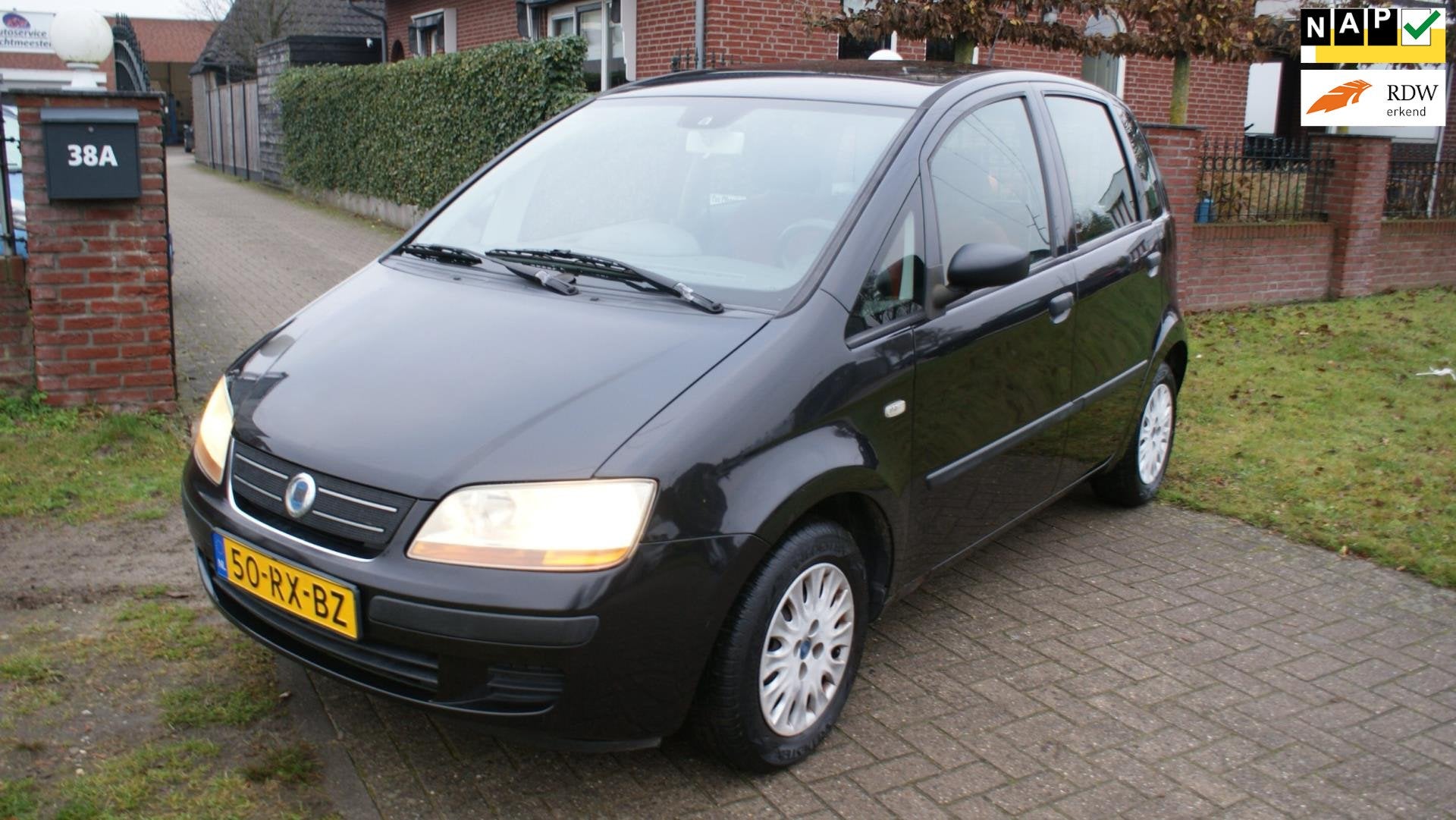 Fiat Idea 1.4-8V Actual Plus, Auto's, Voorwielaandrijving, Metallic lak, Stof, Gebruikt