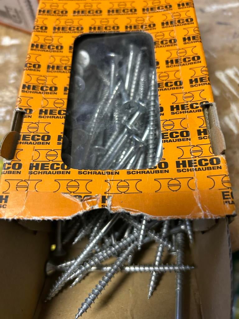HECO-FIX-plus en QZ spaanplaat schroeven, Doe-het-zelf en Verbouw, IJzerwaren en Bevestigingsmiddelen, Ophalen of Verzenden, Nieuw
