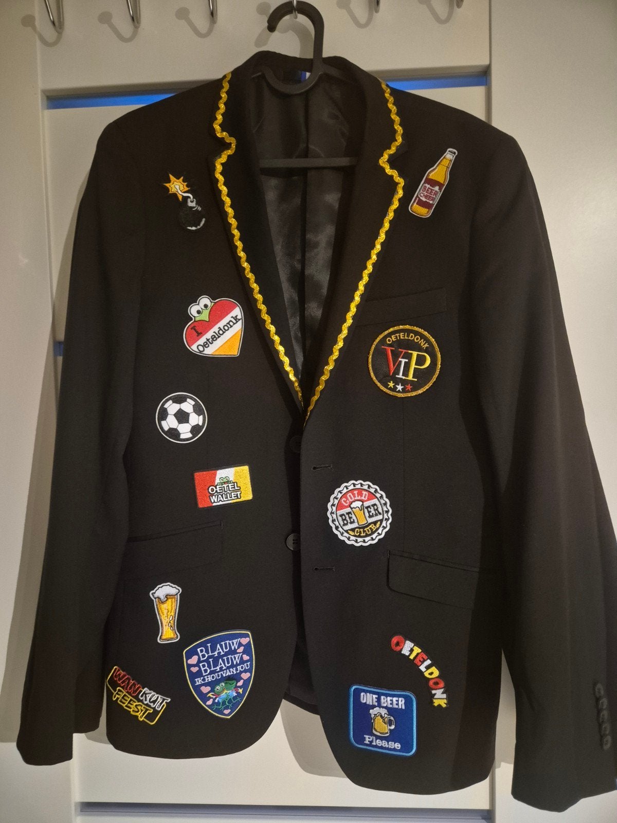 Heren Oeteldonk Jasje - Carnaval Stijl, Carnaval, Onbekend, Maat 48/50 (M), Ophalen of Verzenden