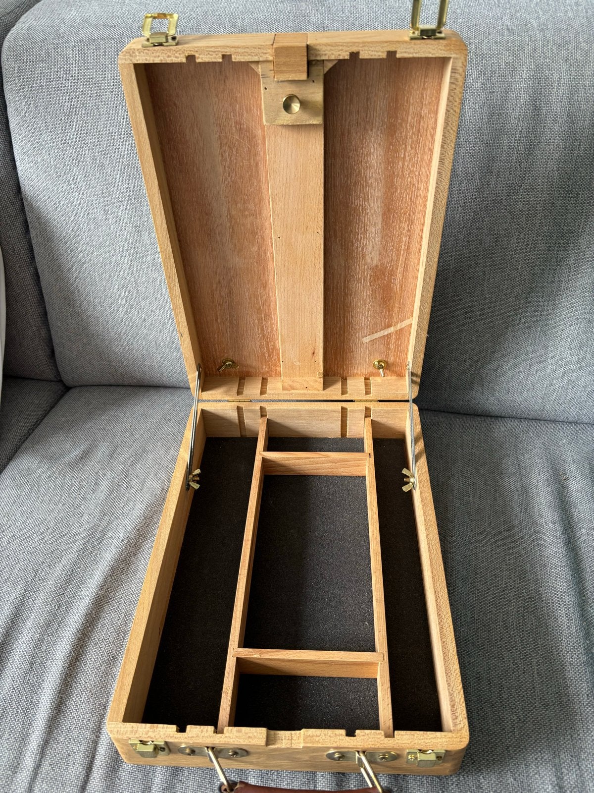 Houten schilderskist/ezel - draagbaar, Hobby en Vrije tijd, Schilderen, Ophalen of Verzenden, Gebruikt, Ezel