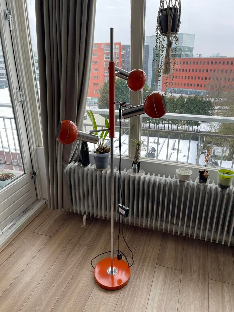 Vloerlamp Wilko Triple Eyeball Lamp (70’s design), Ophalen, Gebruikt, Metaal, 150 tot 200 cm