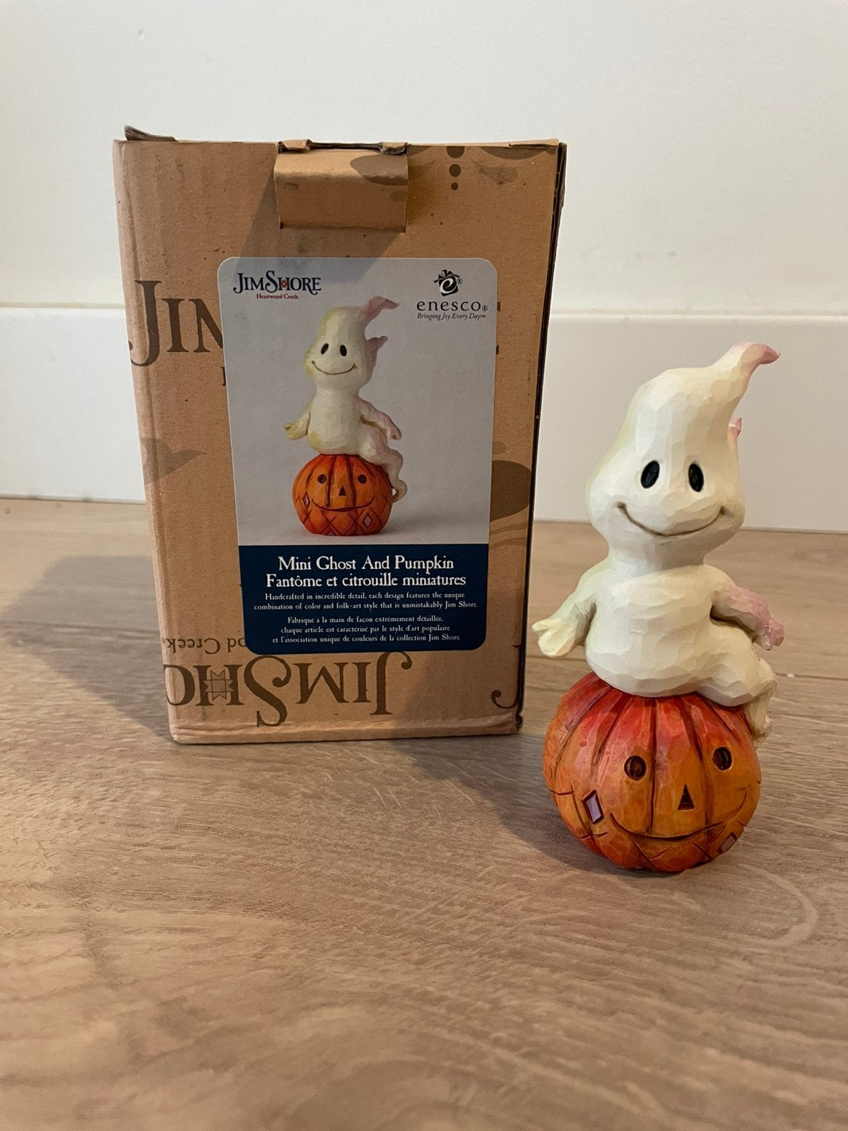 jim shore heartwood creek mini pumpkin ghost halloween, Ophalen of Verzenden, Zo goed als nieuw, Overige typen