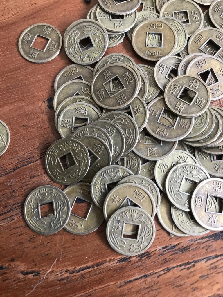 100 kleine chinese geluks muntjes geluk beslag knutselen, Verburgt Vintage, Nieuw, https://verburgtvintage.nl/#contact, Schipluidenlaan 20 5035KJ Tilburg