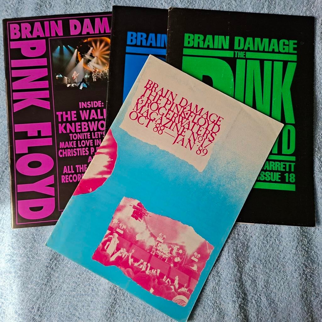 4 x UK FANZINE. BRAIN DAMAGE. PINK FLOYD. 5 EURO PER STUK., Ophalen of Verzenden, Gelezen, Artiest