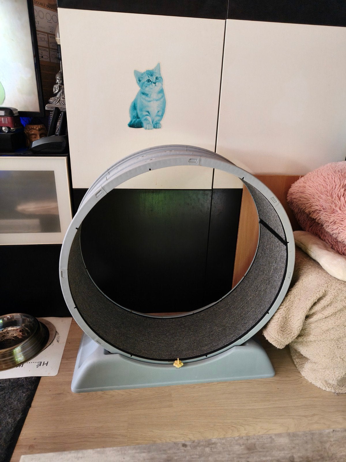 Groot kattenloopwiel  35 euro ( DIRECT OPHALEN NA 16:00 UUR, Dieren en Toebehoren, Ophalen, Zo goed als nieuw