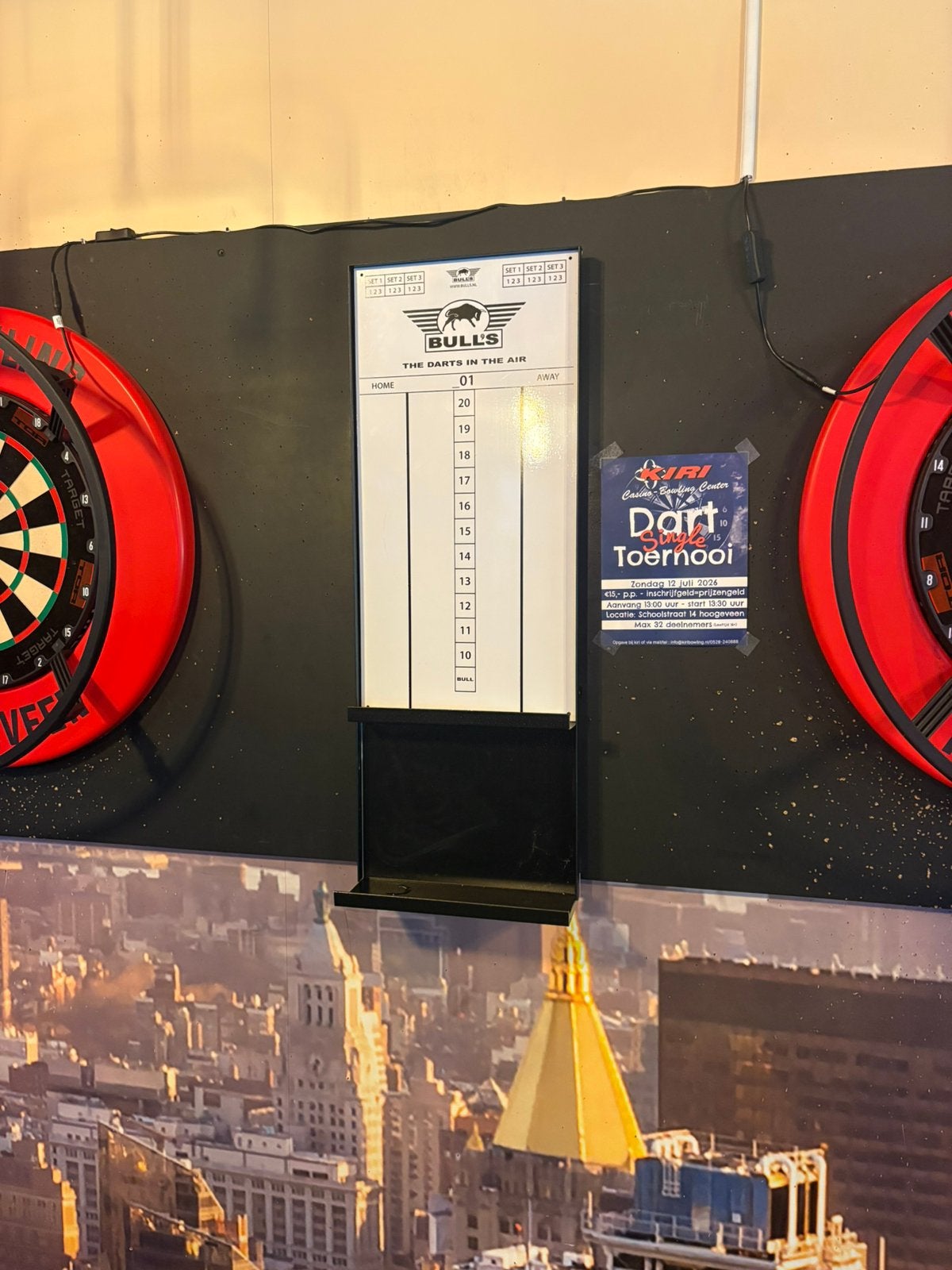 DARTHOEK SCORE STATION XL 60X30 CM SCOREBORD, Sport en Fitness, Hoofdstraat 96A, Overige typen, Nieuw, Ophalen of Verzenden
