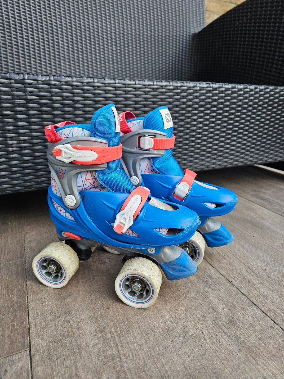 Rolschaatsen Nijdam, verstelbaar in maat 29 tm 32, Ophalen, Verstelbaar, Gebruikt, Kinderen