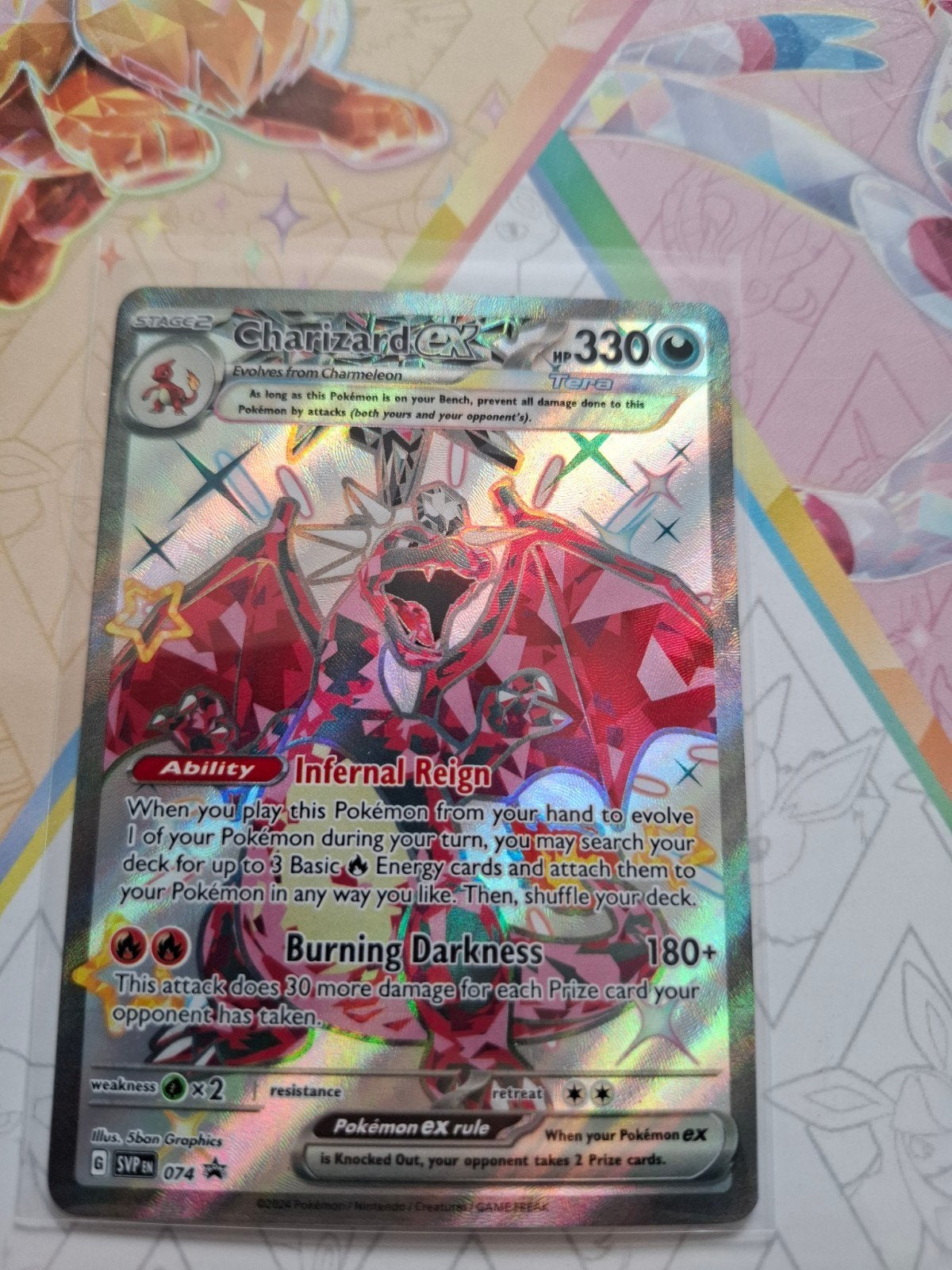 charizard ex 074 promo, Ophalen of Verzenden, Zo goed als nieuw