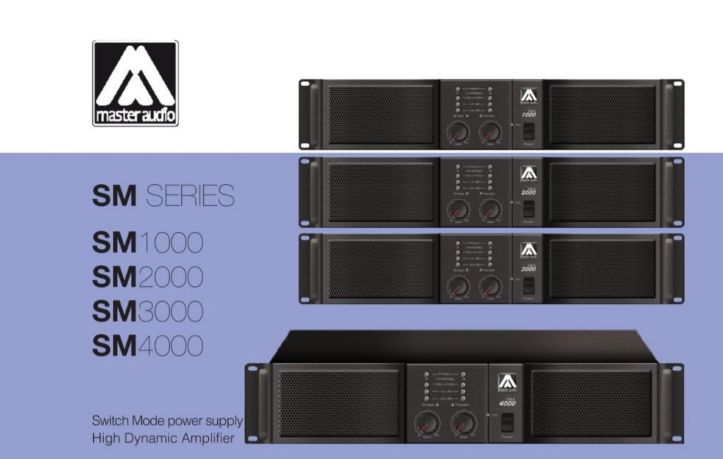 Amate Master audio SM2000 amp. versterker z.g.a.n., Ophalen, Zo goed als nieuw, 1000 watt of meer, P.A.
