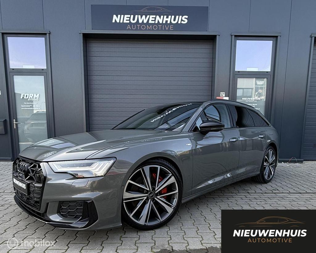Audi A6 Avant 55TFSIe quattro Competition Panol360 lMatrix, Automaat, Verwarming stoelen achter, Gebruikt, Zwart