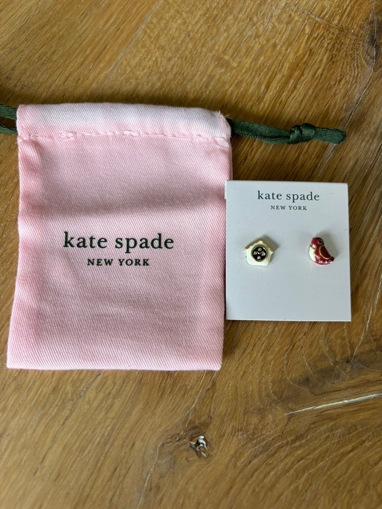 Nieuw Kate Spade Oorbellen - Vogel & Vogelhuisje, Overige materialen, Overige kleuren, Nieuw, Ophalen of Verzenden