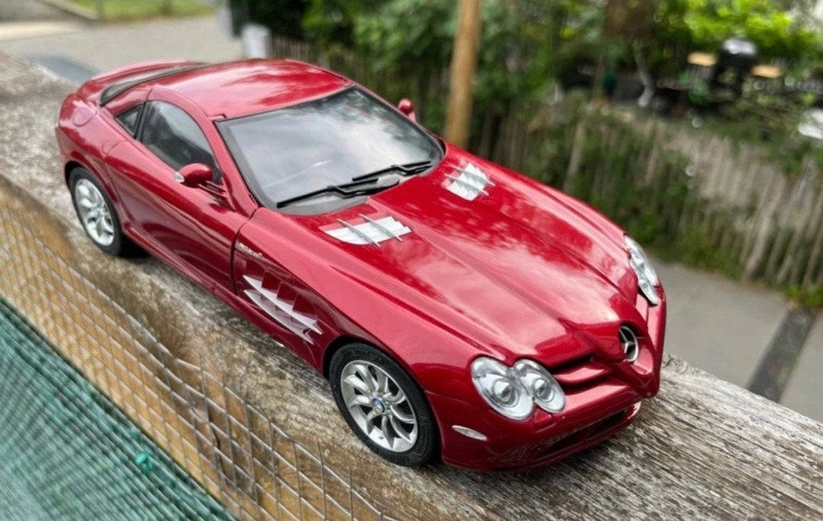 CMC SLR McLaren 1/18, Ophalen of Verzenden, Zo goed als nieuw, Auto, Overige merken
