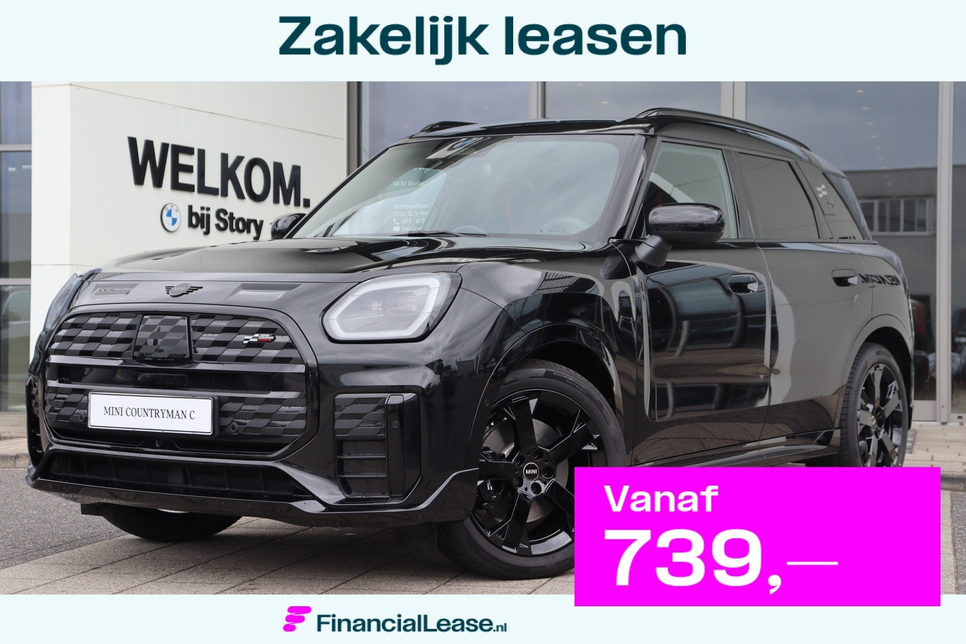 MINI Countryman SE ALL4 / John Cooper Works / Pakket S / 19", Automaat, Dealer onderhouden, Zwart, Countryman
